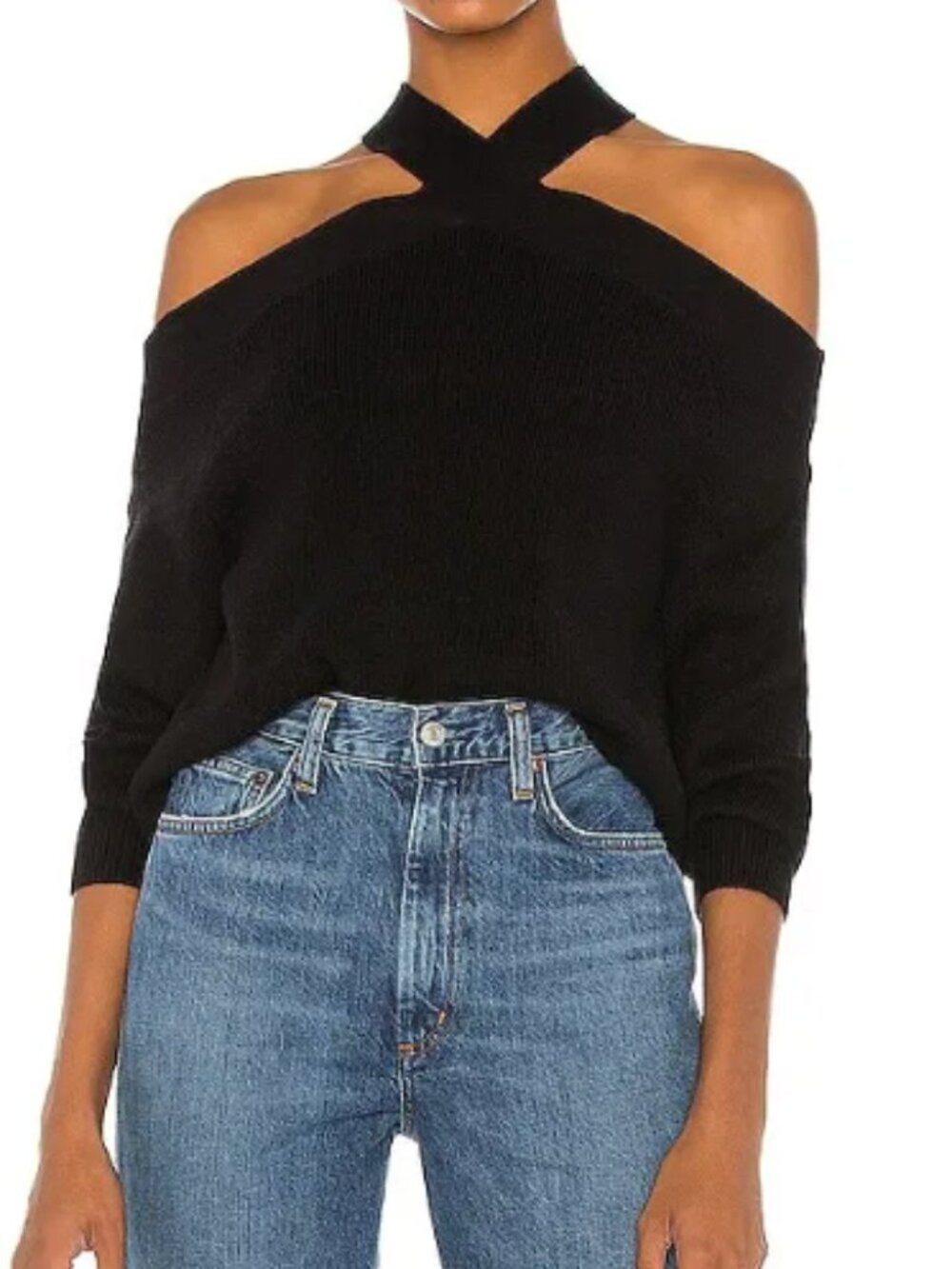Line & Dot Ariana Cold Shoulder Sweater